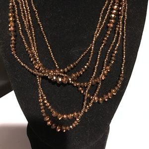 Bronze Seed Bead Silvertone